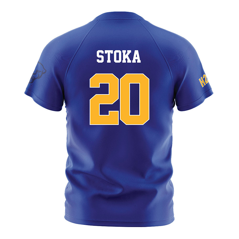 Pittsburgh - NCAA Men's Soccer : Mateo Stoka - Blue Soccer Jersey