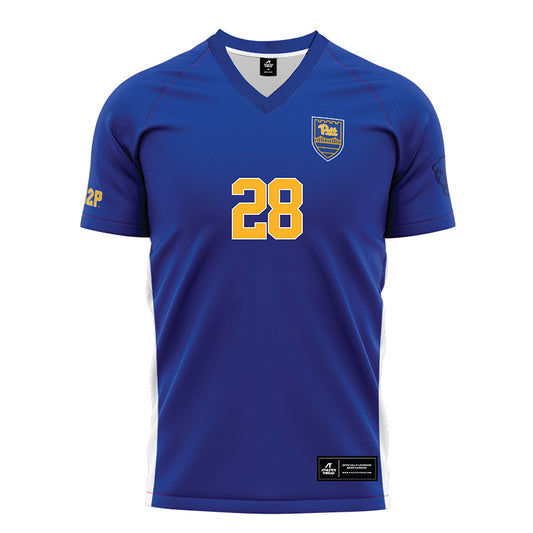 Pittsburgh - NCAA Men's Soccer : Santiago Ferreira - Blue Soccer Jersey