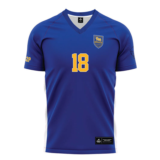 Pittsburgh - NCAA Men's Soccer : Ameer Abdullah - Blue Soccer Jersey