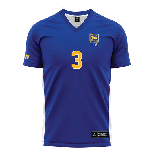 Pittsburgh - NCAA Men's Soccer : Jacob Redenfors - Blue Soccer Jersey-0