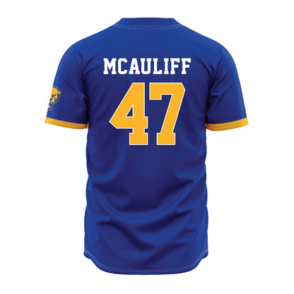Pittsburgh - NCAA Baseball : Daniel McAuliff - Blue Jersey