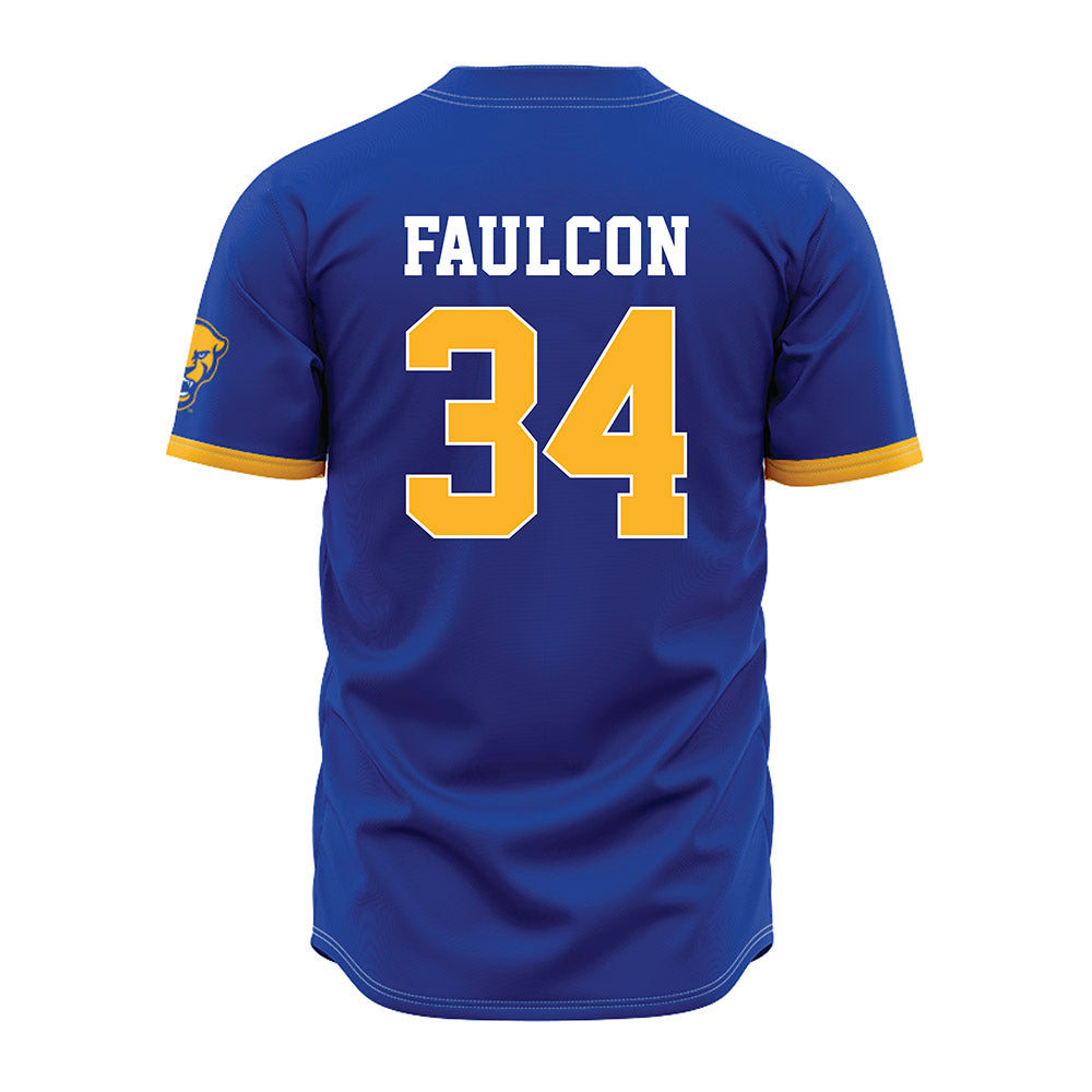 Pittsburgh - NCAA Baseball : Kayden Faulcon - Blue Jersey