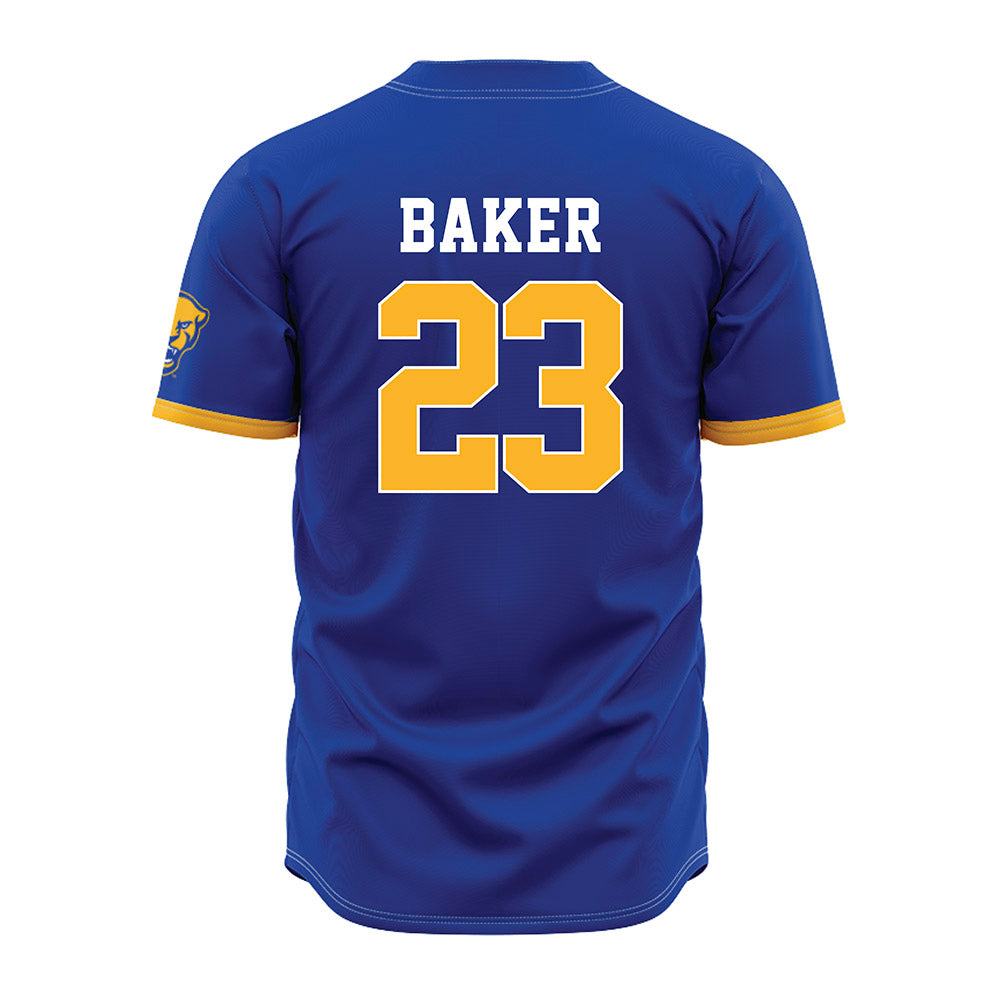 Pittsburgh - NCAA Baseball : Chris Baker - Blue Jersey