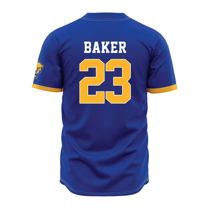 Pittsburgh - NCAA Baseball : Chris Baker - Blue Jersey