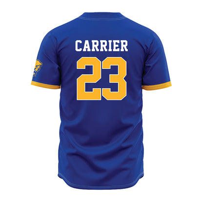 Pittsburgh - NCAA Baseball : Lorenzo Carrier - Blue Jersey-1