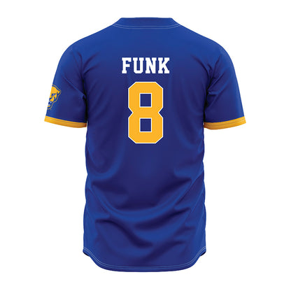 Pittsburgh - NCAA Baseball : CJ Funk - Blue Jersey