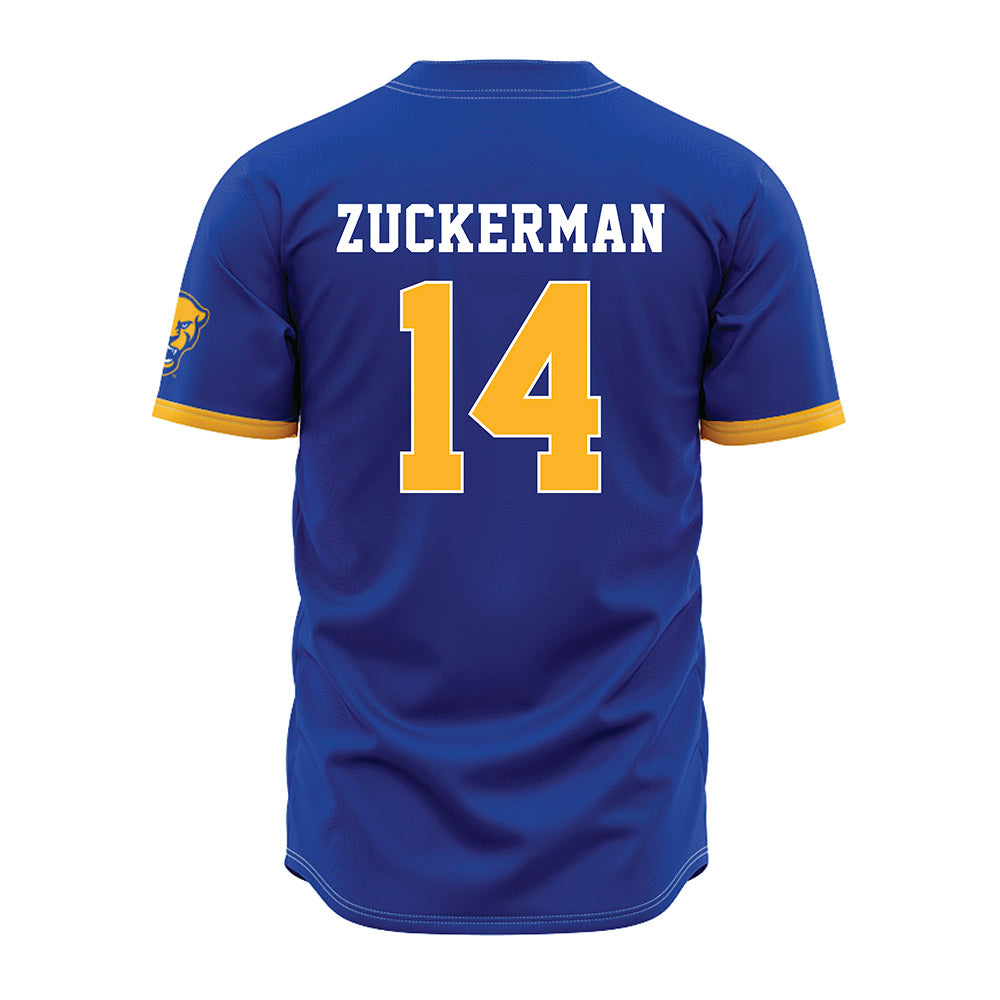 Pittsburgh - NCAA Baseball : Ryan Zuckerman - Blue Jersey-1