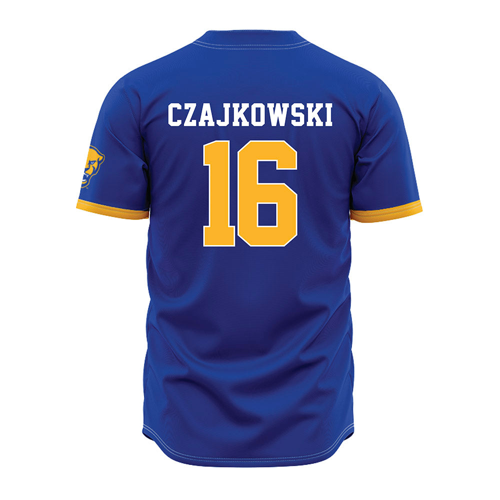 Pittsburgh - NCAA Baseball : Noah Czajkowski - Blue Jersey