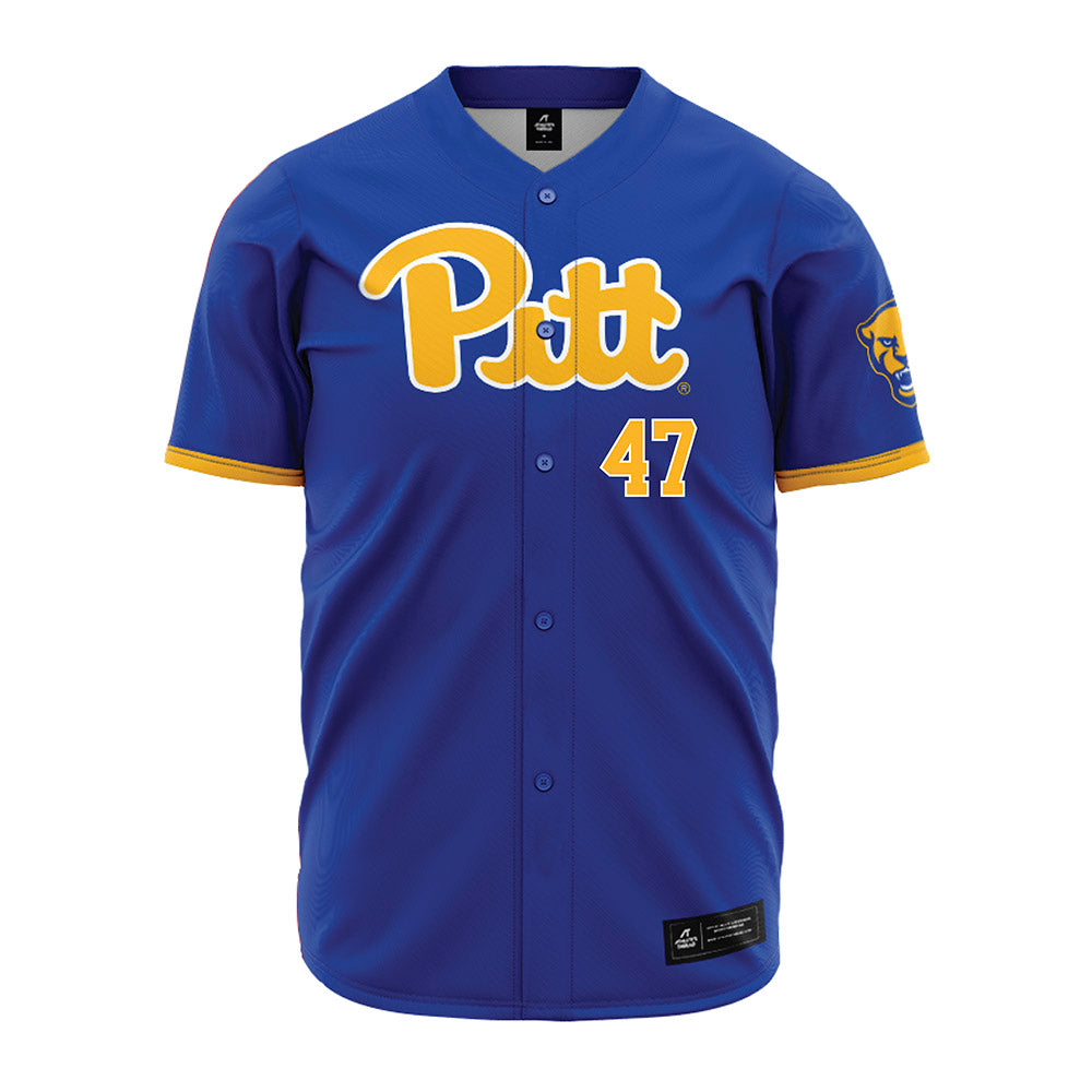 Pittsburgh - NCAA Baseball : Daniel McAuliff - Blue Jersey