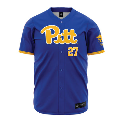 Pittsburgh - NCAA Baseball : Matthew Porter - Blue Jersey