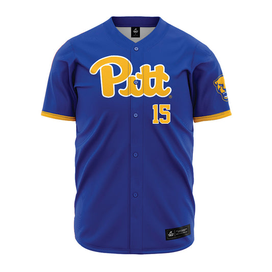 Pittsburgh - NCAA Baseball : Ethan Firoved - Blue Jersey