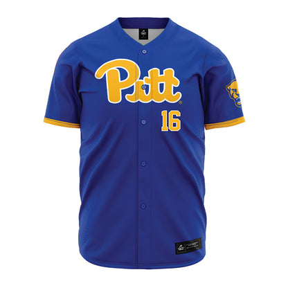 Pittsburgh - NCAA Baseball : Anthony LaSala - Blue Jersey