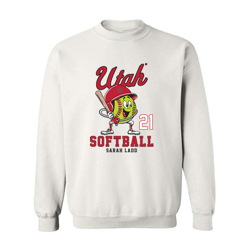 Utah - NCAA Softball : Sarah Ladd - Crewneck Sweatshirt Fashion Shersey