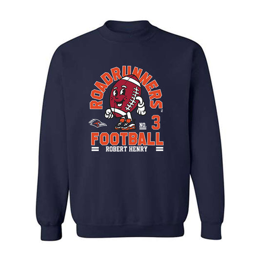 UTSA - NCAA Football : Robert Henry - Fashion Shersey Crewneck Sweatshirt-0