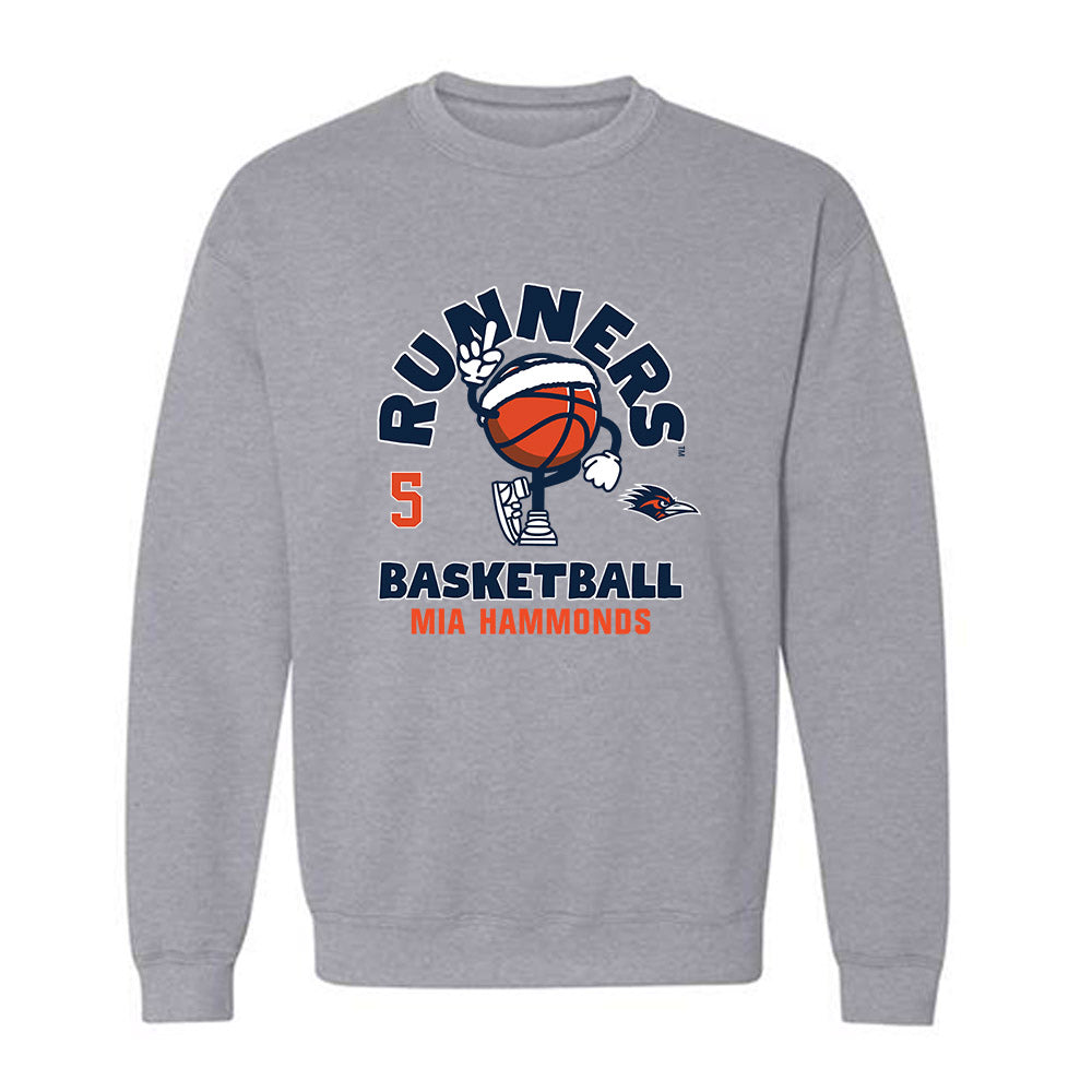 UTSA - NCAA Women's Basketball : Mia Hammonds - Fashion Shersey Crewneck Sweatshirt