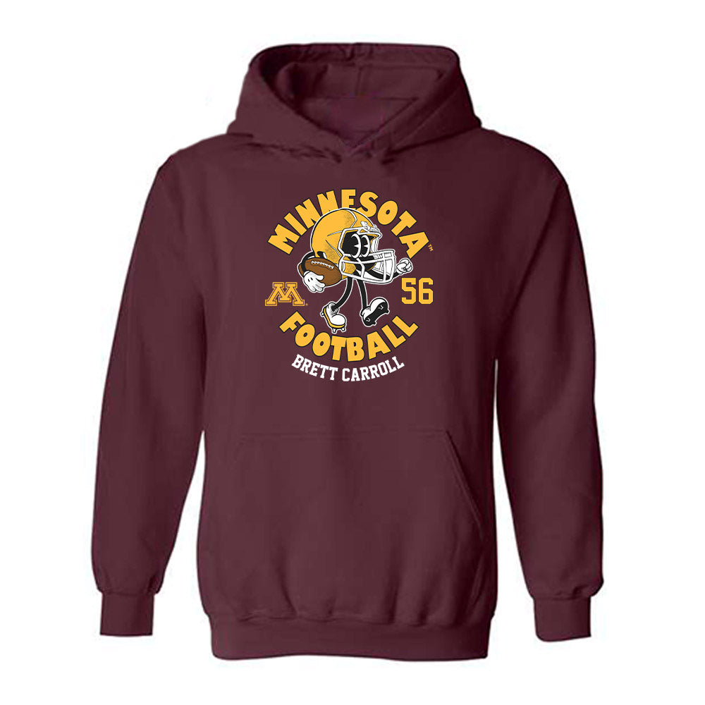Minnesota - NCAA Football : Brett Carroll - Fashion Shersey Hooded Sweatshirt-0