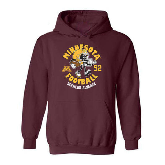 Minnesota - NCAA Football : Spencer Alvarez - Fashion Shersey Hooded Sweatshirt-0