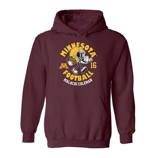 Minnesota - NCAA Football : Malachi Coleman - Fashion Shersey Hooded Sweatshirt-0