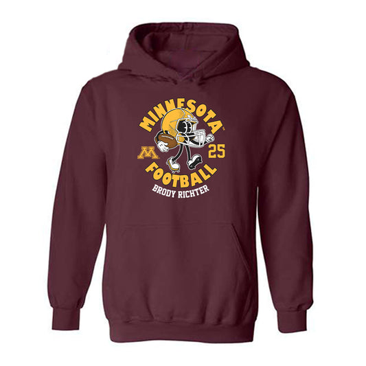 Minnesota - NCAA Football : Brody Richter - Fashion Shersey Hooded Sweatshirt-0