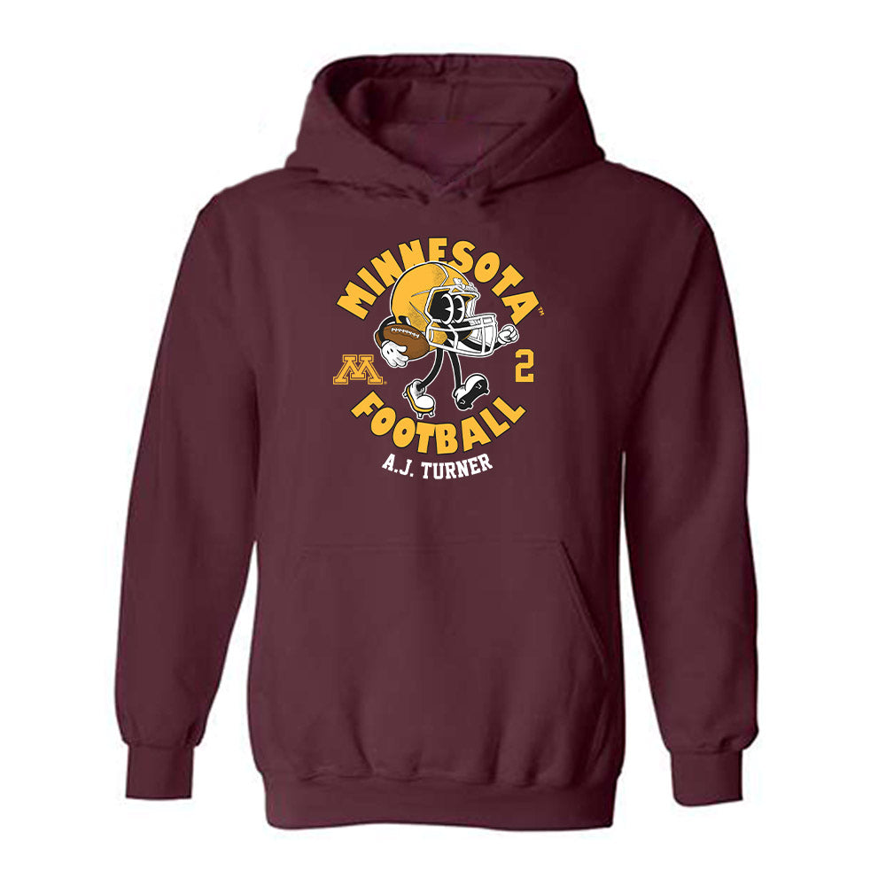 Minnesota - NCAA Football : A.J. Turner - Fashion Shersey Hooded Sweatshirt-0