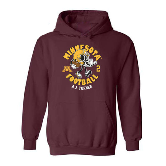 Minnesota - NCAA Football : A.J. Turner - Fashion Shersey Hooded Sweatshirt-0