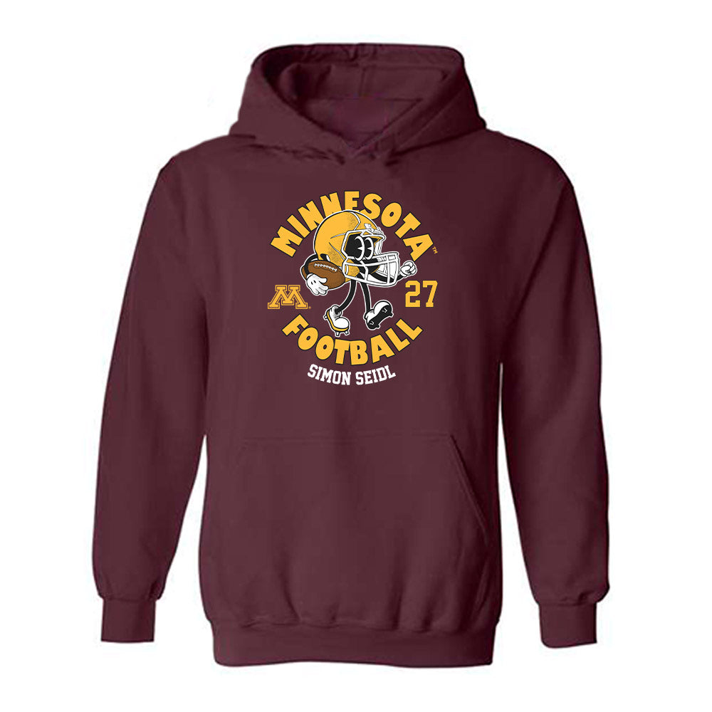 Minnesota - NCAA Football : Simon Seidl - Fashion Shersey Hooded Sweatshirt-0