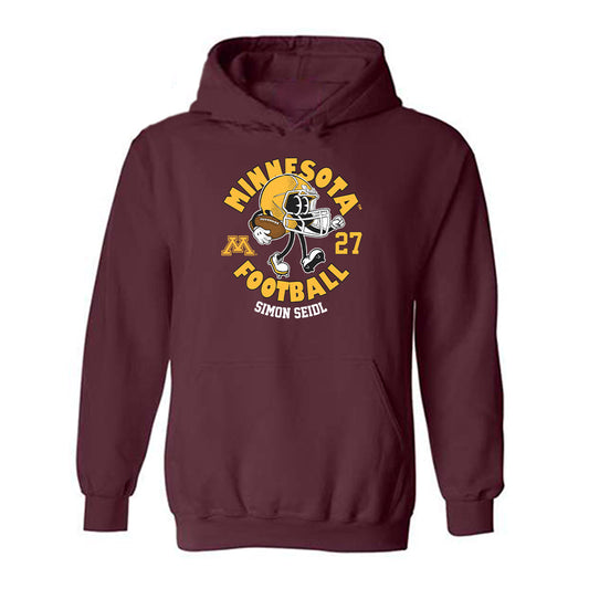 Minnesota - NCAA Football : Simon Seidl - Fashion Shersey Hooded Sweatshirt-0