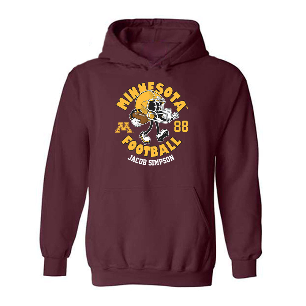 Minnesota - NCAA Football : Jacob Simpson - Fashion Shersey Hooded Sweatshirt-0