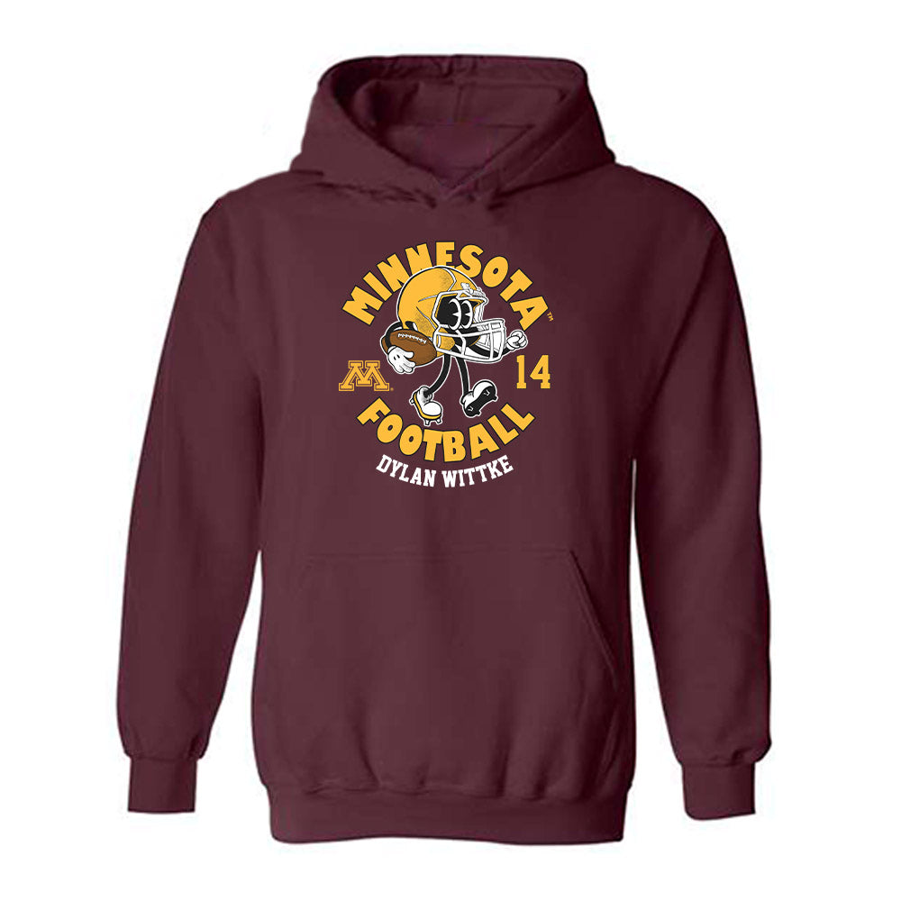 Minnesota - NCAA Football : Dylan Wittke - Fashion Shersey Hooded Sweatshirt-0
