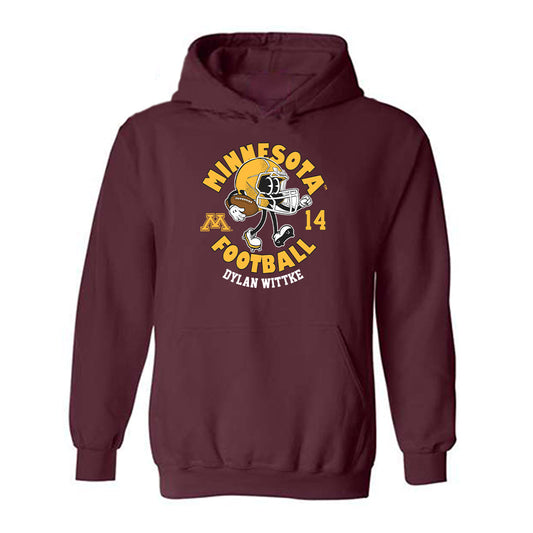 Minnesota - NCAA Football : Dylan Wittke - Fashion Shersey Hooded Sweatshirt-0