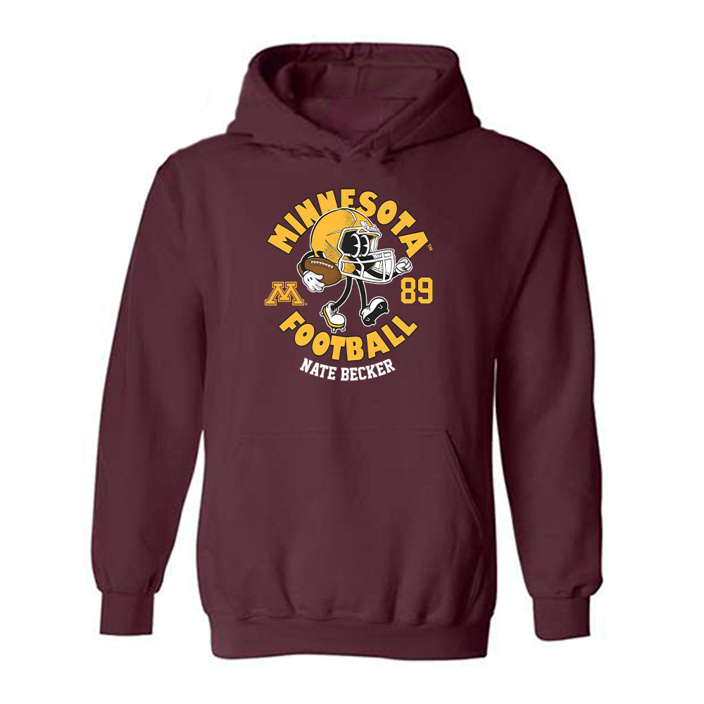 Minnesota - NCAA Football : Nate Becker - Fashion Shersey Hooded Sweatshirt-0