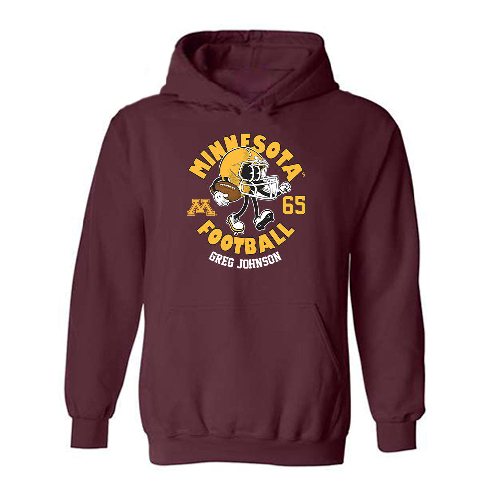 Minnesota - NCAA Football : Greg Johnson - Fashion Shersey Hooded Sweatshirt-0