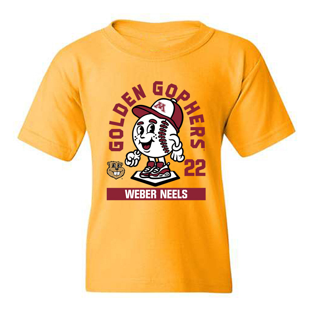 Minnesota - NCAA Baseball : Weber Neels - Fashion Shersey Youth T-Shirt-0