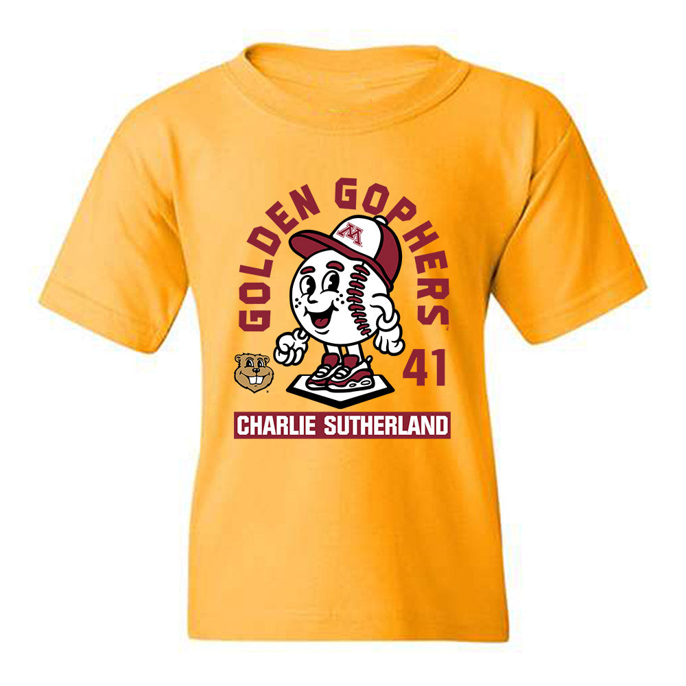 Minnesota - NCAA Baseball : Charlie Sutherland - Fashion Shersey Youth T-Shirt-0