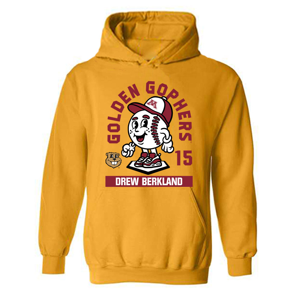 Minnesota - NCAA Baseball : Drew Berkland - Fashion Shersey Hooded Sweatshirt-0