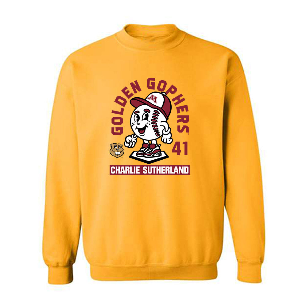 Minnesota - NCAA Baseball : Charlie Sutherland - Fashion Shersey Crewneck Sweatshirt-0
