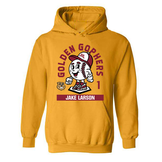 Minnesota - NCAA Baseball : Jake Larson - Fashion Shersey Hooded Sweatshirt-0