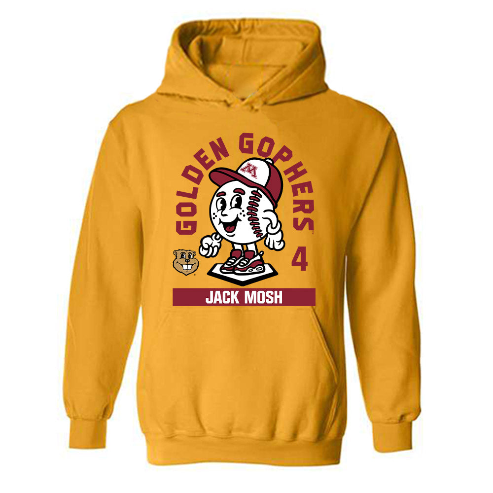 Minnesota - NCAA Baseball : Jack Mosh - Fashion Shersey Hooded Sweatshirt-0