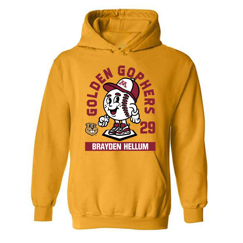 Minnesota - NCAA Baseball : Brayden Hellum - Fashion Shersey Hooded Sweatshirt-0