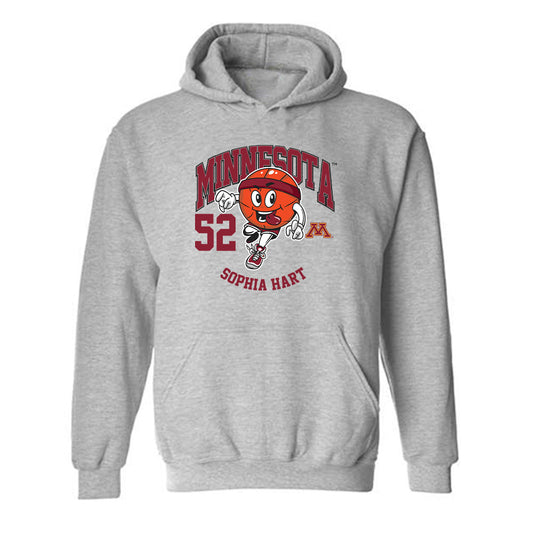 Minnesota - NCAA Women's Basketball : Sophia Hart - Fashion Shersey Hooded Sweatshirt-0