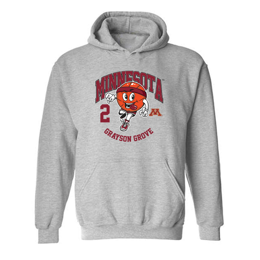 Minnesota - NCAA Men's Basketball : Grayson Grove - Fashion Shersey Hooded Sweatshirt-0