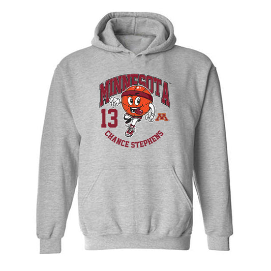 Minnesota - NCAA Men's Basketball : Chance Stephens - Fashion Shersey Hooded Sweatshirt-0