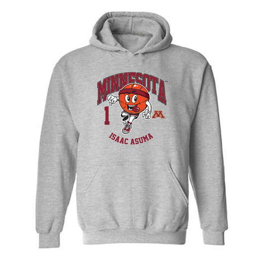 Minnesota - NCAA Men's Basketball : Isaac Asuma - Fashion Shersey Hooded Sweatshirt-0