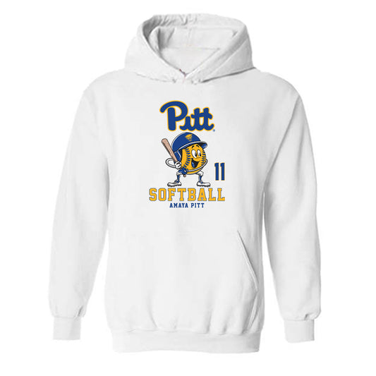 Pittsburgh - NCAA Softball : Amaya Pitt - Fashion Shersey Hooded Sweatshirt-0