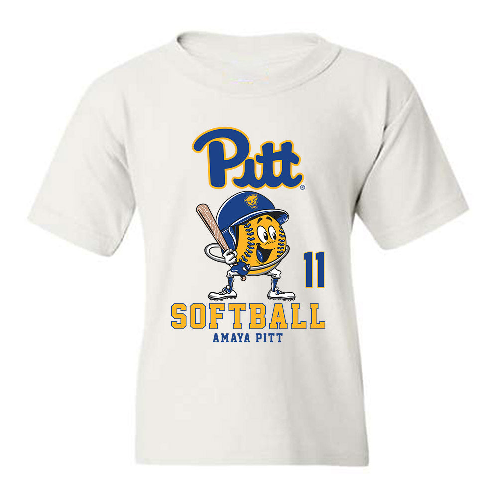 Pittsburgh - NCAA Softball : Amaya Pitt - Fashion Shersey Youth T-Shirt-0