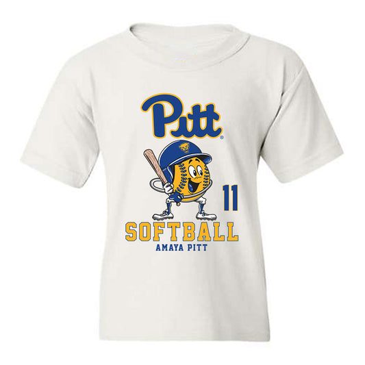 Pittsburgh - NCAA Softball : Amaya Pitt - Fashion Shersey Youth T-Shirt-0