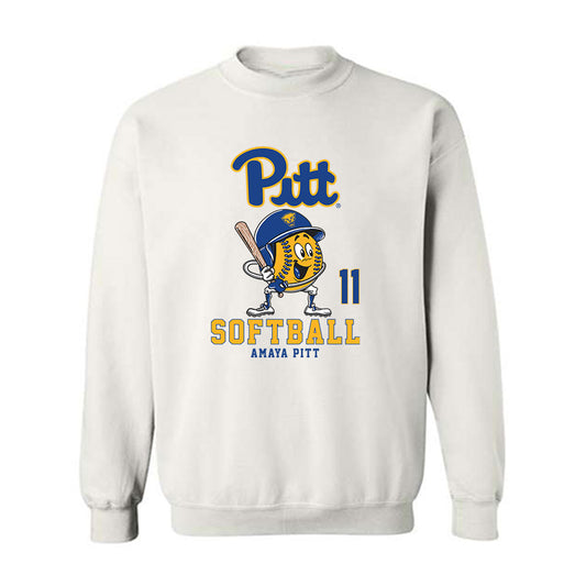 Pittsburgh - NCAA Softball : Amaya Pitt - Fashion Shersey Crewneck Sweatshirt-0