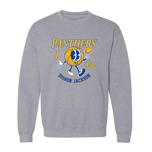 Pittsburgh - NCAA Men's Basketball : Dishon Jackson - Fashion Shersey Crewneck Sweatshirt-0