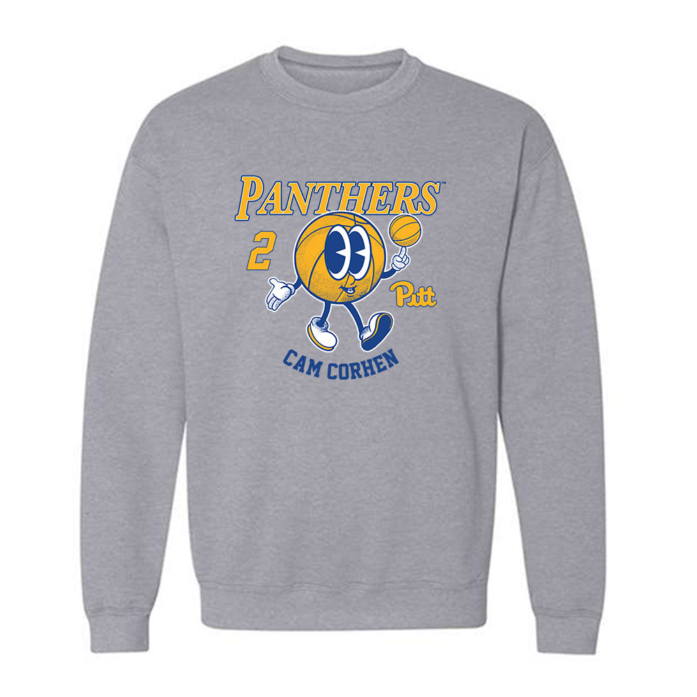 Pittsburgh - NCAA Men's Basketball : Cam Corhen - Fashion Shersey Crewneck Sweatshirt-0