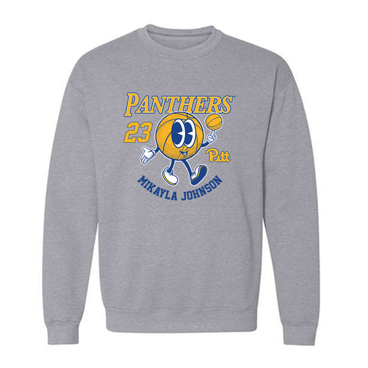 Pittsburgh - NCAA Women's Basketball : Mikayla Johnson - Fashion Shersey Crewneck Sweatshirt-0